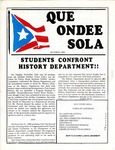 Que Ondee Sola- October 1980