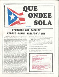Que Ondee Sola- May 1981