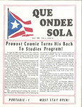 Que Ondee Sola- May 1982