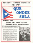 Que Ondee Sola- June 1982