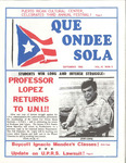 Que Ondee Sola- September 1982