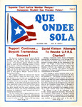 Que Ondee Sola- October 1982