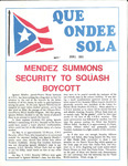 Que Ondee Sola- June 1983