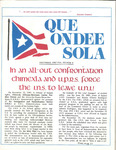 Que Ondee Sola- December 1983
