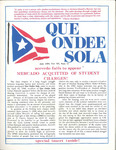 Que Ondee Sola- June 1984