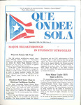 Que Ondee Sola- Spetember 1984