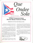 Que Ondee Sola- April 1985