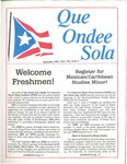 Que Ondee Sola- September 1985