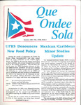 Que Ondee Sola- October 1985