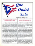 Que Ondee Sola- October 1987 by Robertico Medina