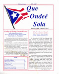 Que Ondee Sola- January 1988 by Robertico Medina