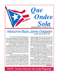 Que Ondee Sola -September 1990 by Juan M. Vilar