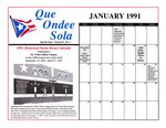 Que Ondee Sola- Special Issue Historical Calendar 1991