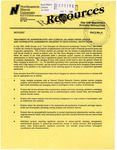 Resources- Nov/Dec. 1994 by OSP Staff