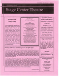 Stage Center Theatre Newsletter - Nov. 2011 by Kathleen Weiss