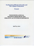 Twentieth Annual Student Research and Creative Activities Symposium - April 13, 2012 by Symposium Steering Committee