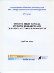 Twenty-first Annual Student Research and Creative Activities Symposium - April 19, 2013