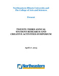 Twenty-third Annual Student Research and Creative Activities Symposium - April 17, 2015 by Symposium Steering Committee