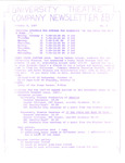 University Theatre Company Newsletter- Fall 1987, no. 3