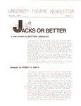 University Theatre Newsletter- Spring 1988, no. 1 by UTN Staff