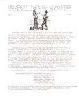 University Theatre Newsletter- November 1, 1990 by UTN Staff