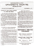 University Theatre Newsletter- November 2, 1992 by Rebecca McVicker