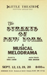 1975 - The Streets of New York Flyer by NEIU Theatre Department