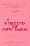 1975 - The Streets of New York Program by NEIU Theatre Department