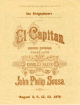 1976 - El Capitan Program by NEIU Theatre Department