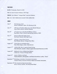 Vantage Point - Show Notes - 2003-2004