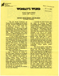 Woman's Word- Oct. 1995 by Women's Studies Program Staff